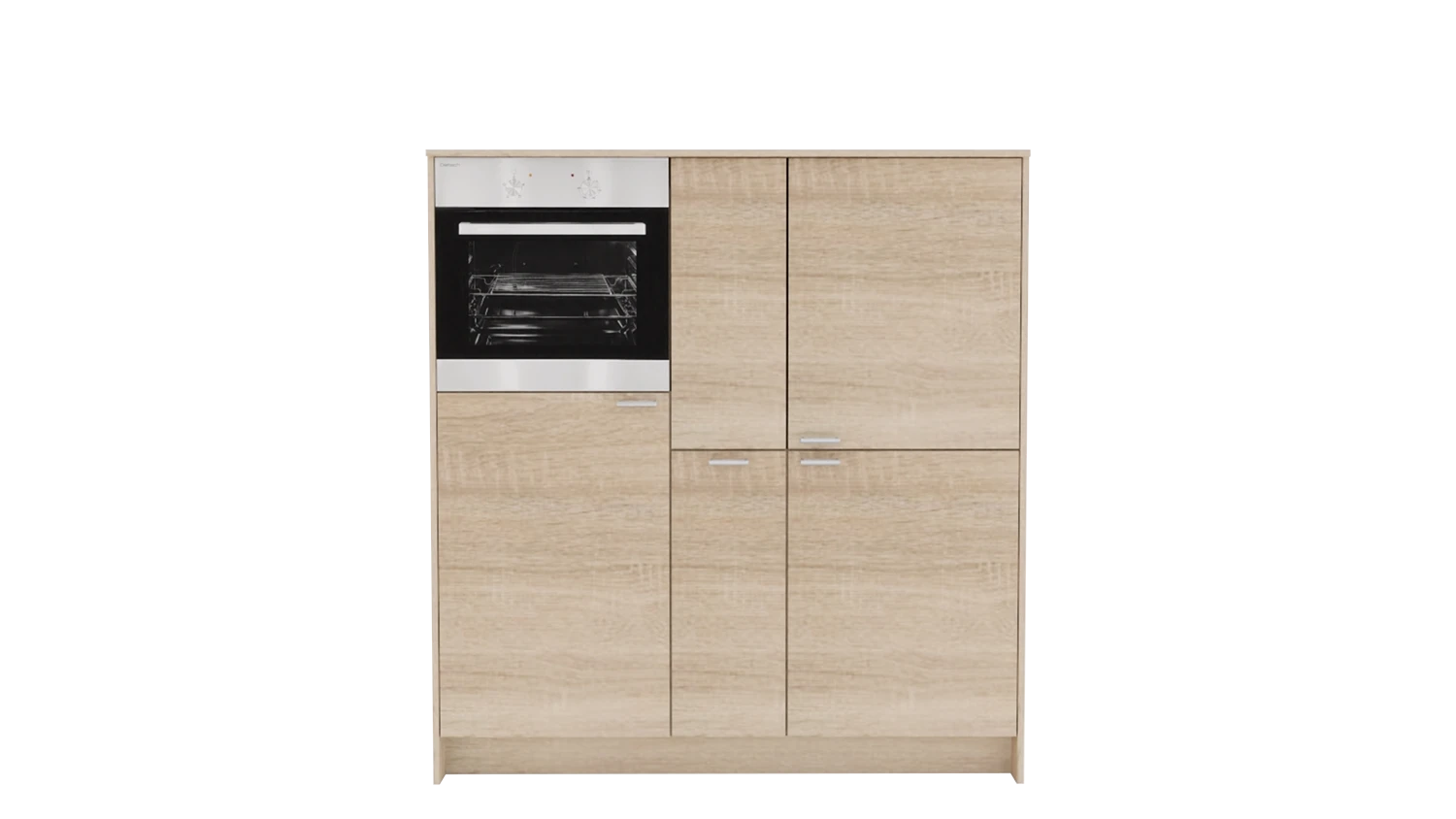 Express Küche ohne Geräte in Bergeiche: zweizeilig, 274x154 cm, 428 cm, Spüle links | Doppelblock "EXK30-5-0-l" / Bild 3