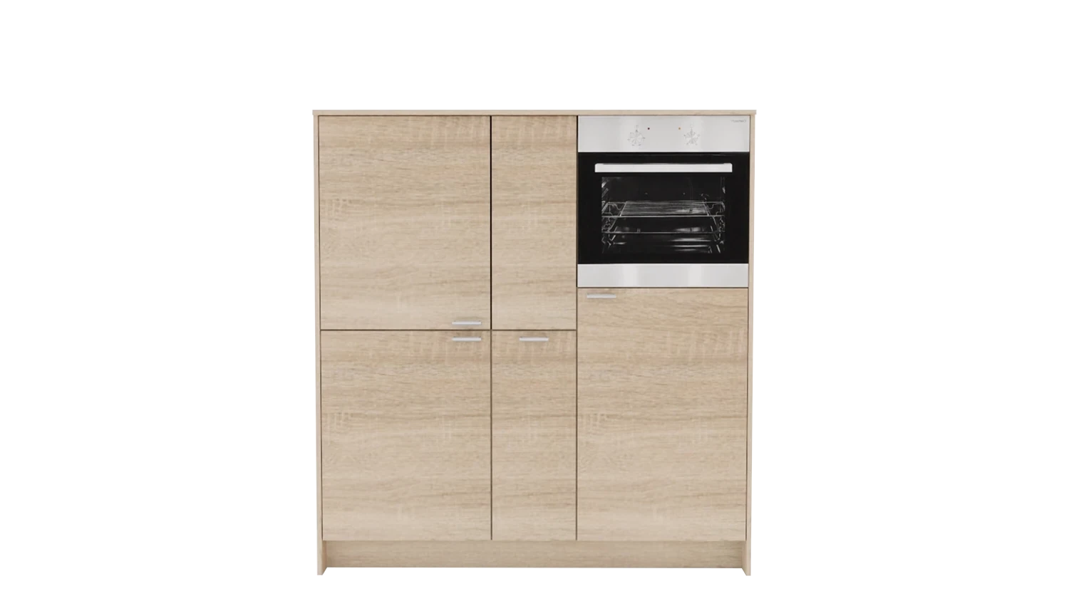 Express Küche ohne Geräte in Bergeiche: zweizeilig, 274x154 cm, 428 cm, Spüle rechts | Doppelblock "EXK30-5-0-r" / Bild 3
